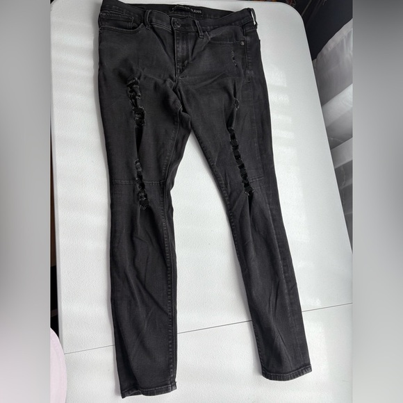 Express Black Skinny Jeans Sleek Fit - Picture 1 of 7